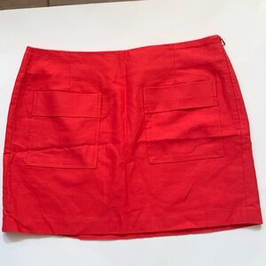 Gap Coral Linen Mini Skirt Size 10
